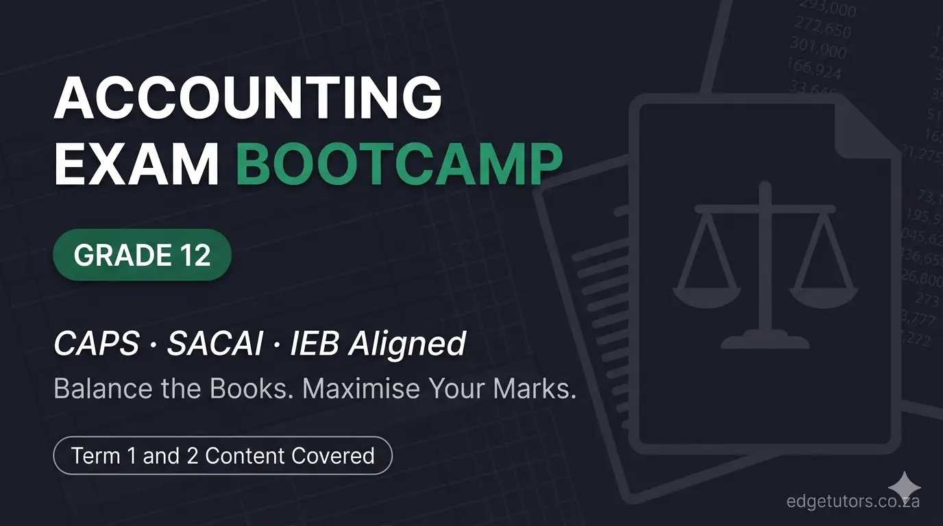 Accounting Exam Bootcamp – Grade 12 (May 2026)
